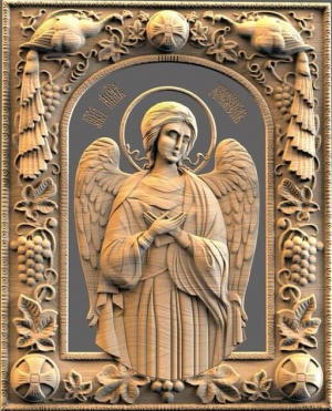 Резная Икона «Ангел»