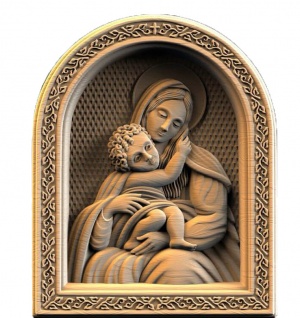 Резная Икона «Богородица»