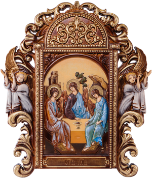 Резная икона "Святая Троица"